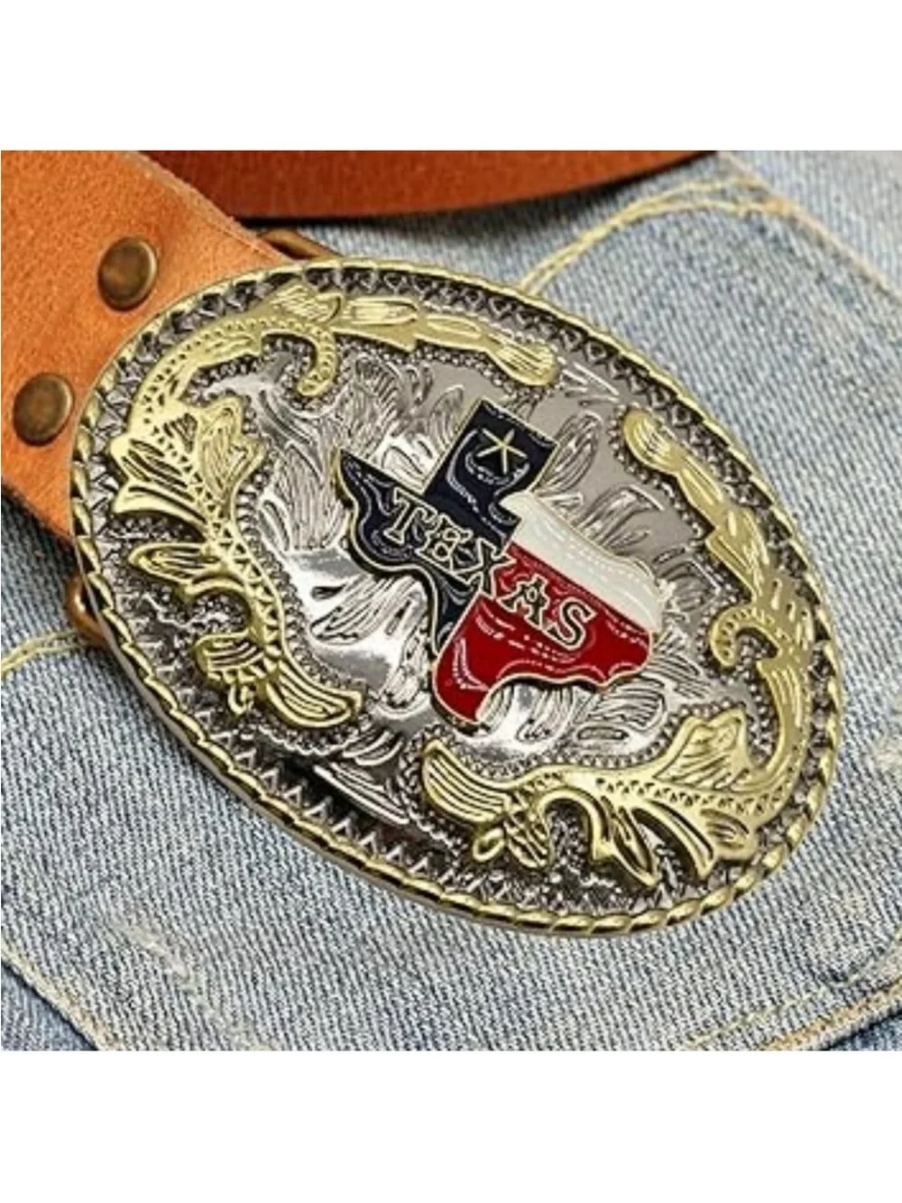 Big Texas Belt Buckle Texas Flag Cowboy Western Rodeo